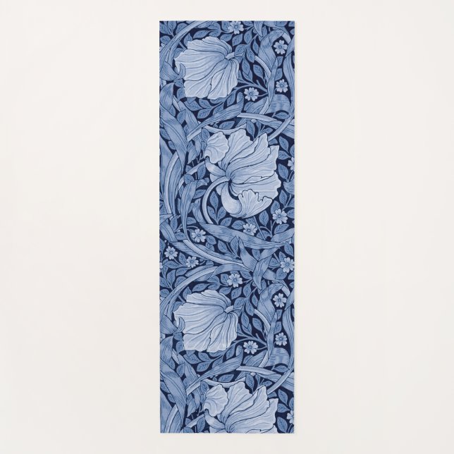 Tapete De Yoga Pimpernel Blue Monotone, William Morris (Frente)