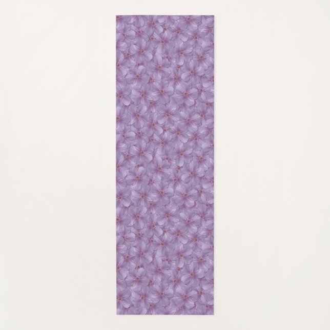 Tapete De Yoga Pineywoods Geranium Padrão Sem Costura (Frente)