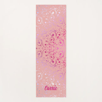 Tapete De Yoga Pink Ombre Pattern Yoga Mat