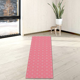 Tapete de Yoga Pink Plus Pattern