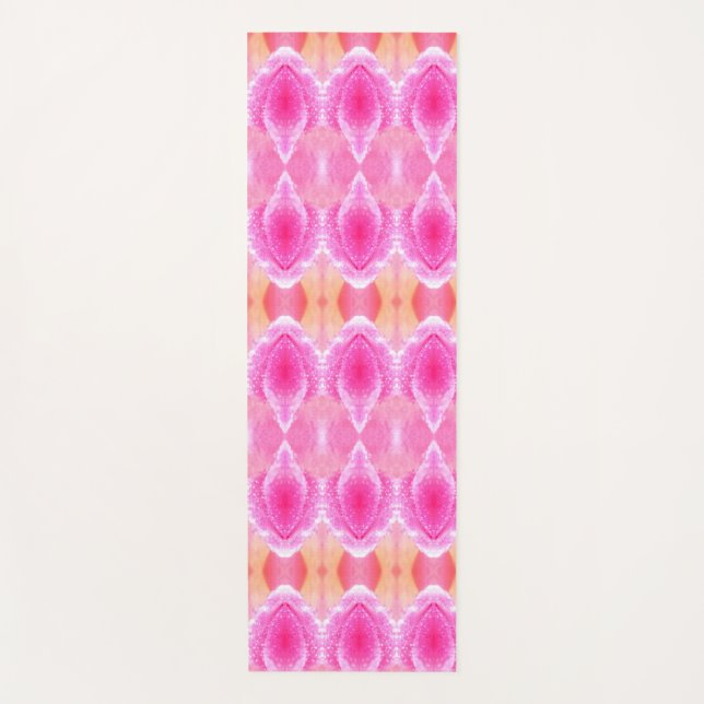 Tapete De Yoga Pinkey Rosa Ikat 5 (Frente)