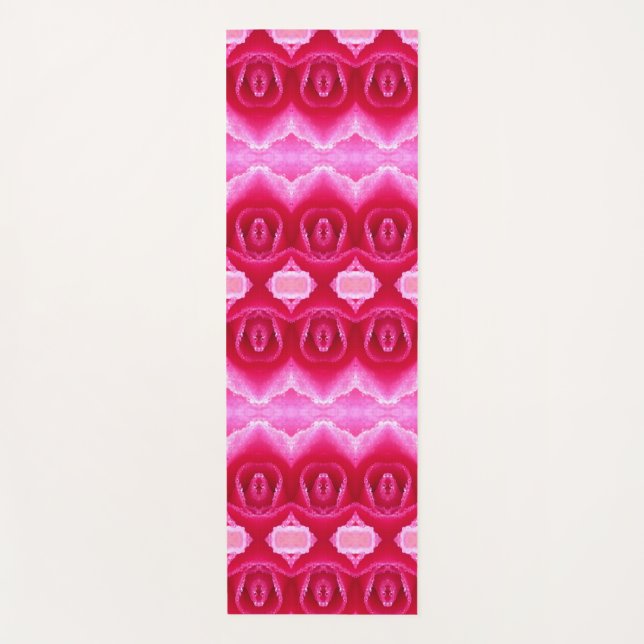 Tapete De Yoga Pinkey Rosa Ikat 7 (Frente)