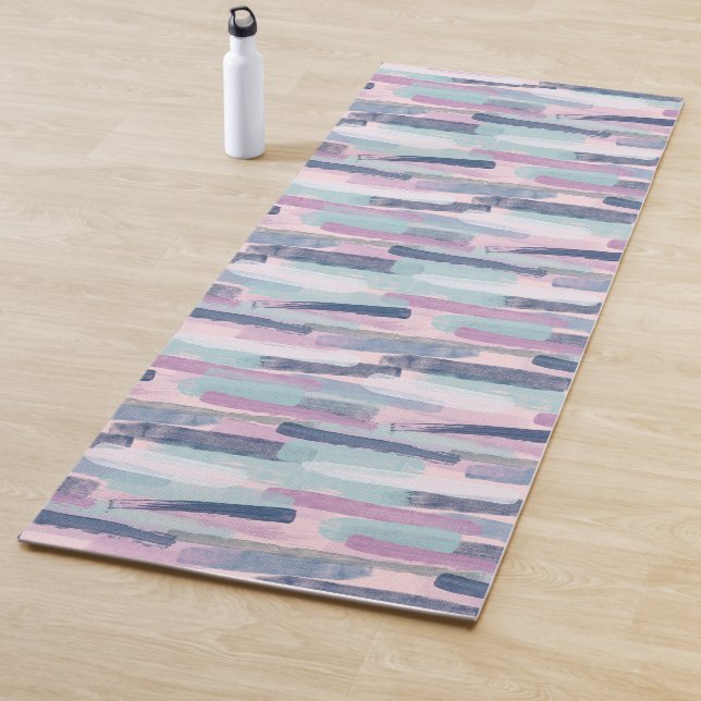 Tapete De Yoga Pinks & Blues Strited Yoga Mat - Na moda (In Situ)