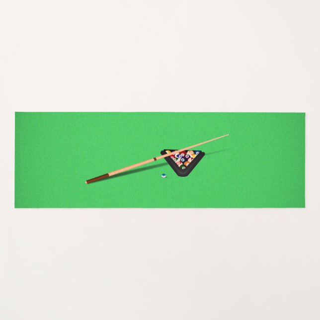 Tapete De Yoga Piscina Mesa, palheta e entalhes (Frente (Horizontal))