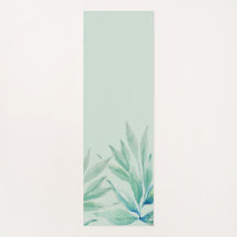 Plantas Modernas do Oceano Azul Aquarela