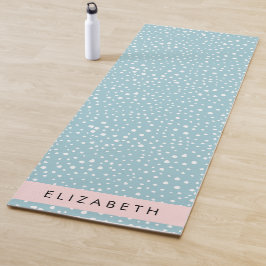 Tapete De Yoga Pontos Dalmáticos Azuis, Pontos Dalmáticos, Seu No