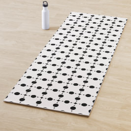 Tapete De Yoga Pontos Pretos, Padrão de Bolinhas, Pontos, Pontilh
