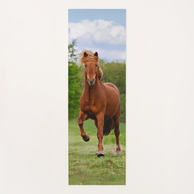 Tapete De Yoga Pony islandês em uma Tölt Funny Photo Horse Lovers (Frente)