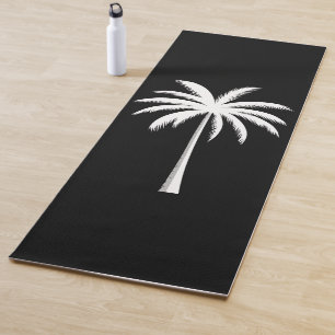 Tapete De Yoga Pôr do Sol de Férias de Verão Legal Praia Palmeira