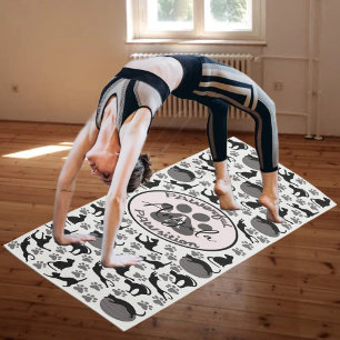 Tapete De Yoga Posição Poderosa - Gata Que Estende Yoga Mat