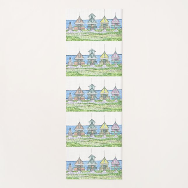 Tapete De Yoga Praia Pastel Yoga Mat (Frente)