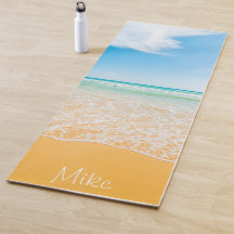 Praia personalizada Premium Themed Yoga Mat
