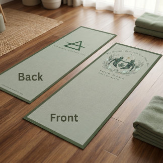 Tapete De Yoga Presente de Ioga Gemini Sage Verde Lírio do Vale