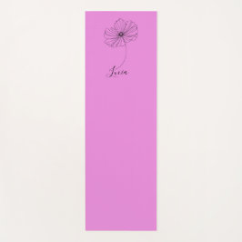 Tapete De Yoga Presente Personalizado de Flor de Nascimento do Co