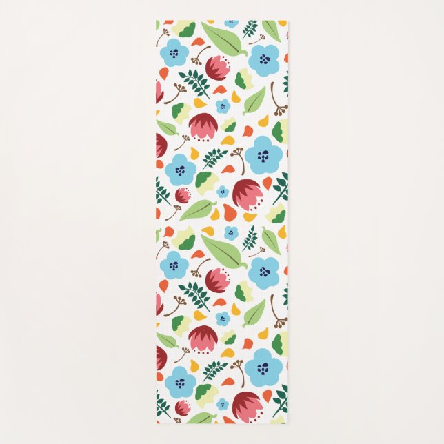 Tapete De Yoga Primavera Floral (Frente)