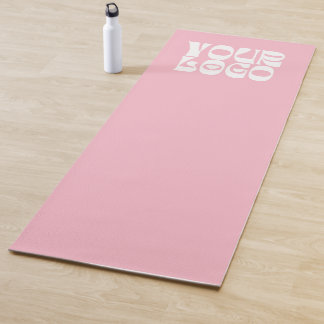 Tapete De Yoga Promocional de logotipo personalizado rosa para em