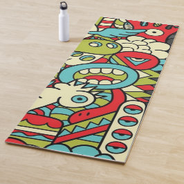 Tapete De Yoga Psychedelic Patterns