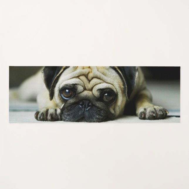 Tapete De Yoga Pug bonito (Frente (Horizontal))