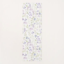 Tapete De Yoga Purple Wildflower Watercolor Yoga Mat