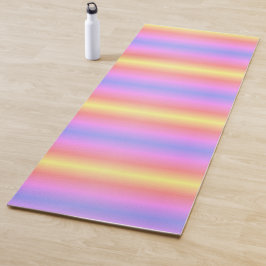 Tapete De Yoga Púrpura Cor-de-rosa Cor-de-rosa Stripes Ombre 4Nin