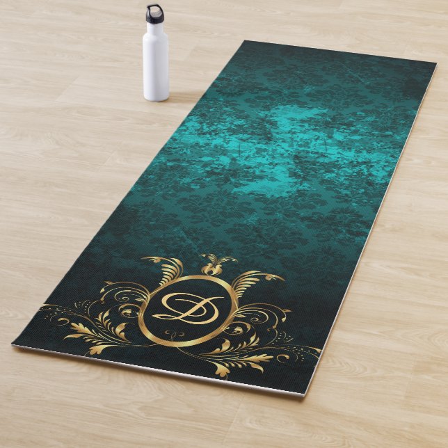 Tapete De Yoga Quadro de ouro personalizado para Damasco de luxo (In Situ)