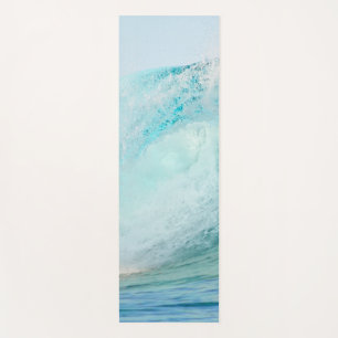 Tapete De Yoga Quebra fresca da onda do azul de Oceano Pacífico