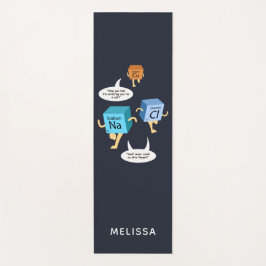 Tapete De Yoga Química Engraçada Gag Periódica de Mesas