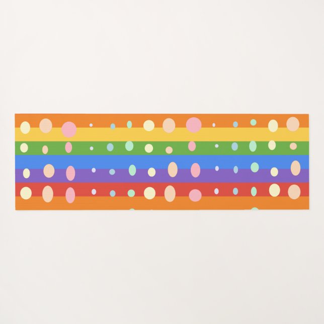 TAPETE DE YOGA RAINBOW DOT STRIPES (Verso (Horizontal))