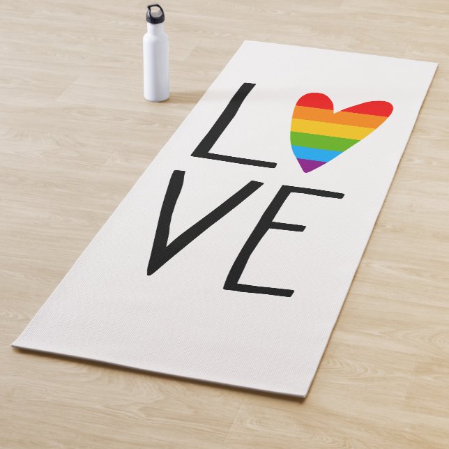 Tapete De Yoga Rainbow Love (In Situ)