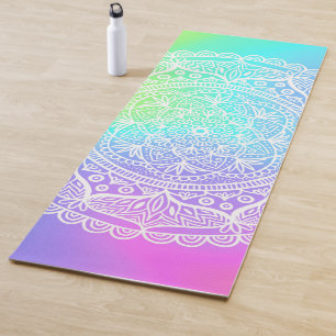 Tapete De Yoga Rainbow Mandala