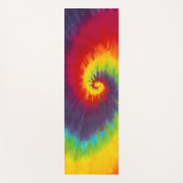 Tapete De Yoga Rainbow Swirl Tie Dye Groovy Legal Colorido