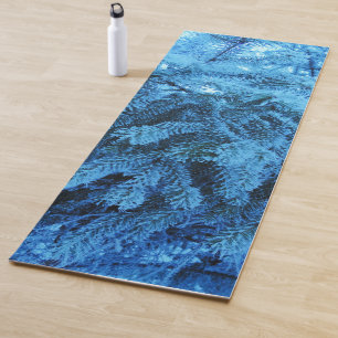 Tapete De Yoga Ramais de Spruce Florestal Snowy