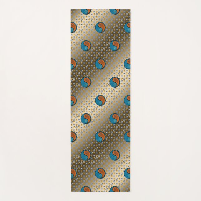 Tapete De Yoga Rato de cancer e madeira (Frente)