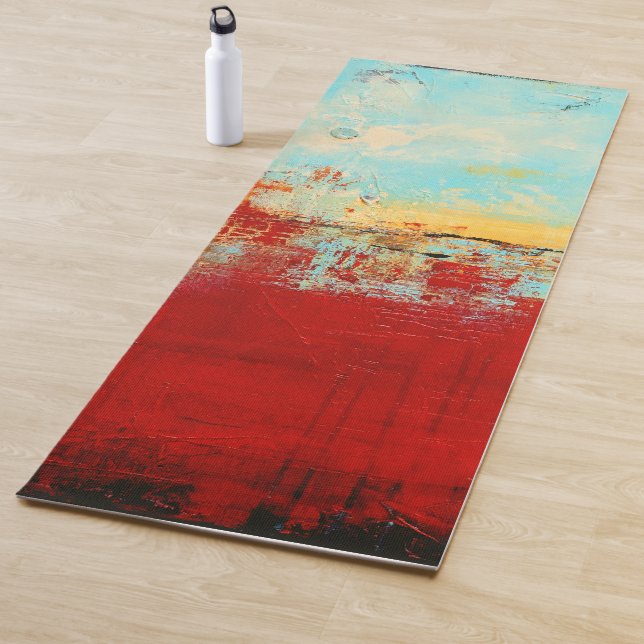 Tapete De Yoga Red Alaskan Abstrato (In Situ)