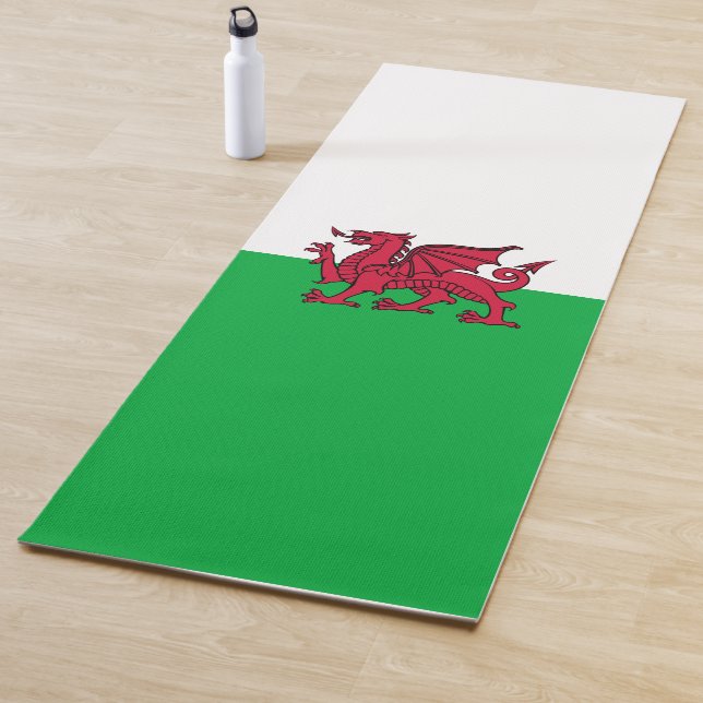 Tapete De Yoga Red Dragon Celtic Flag & Welsh (In Situ)