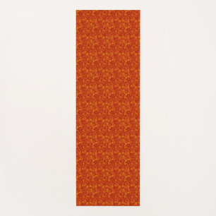 Tapete De Yoga Red Orange Paisley Yoga Mat