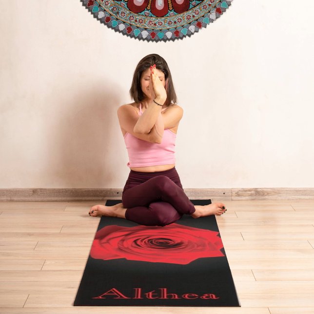 Tapete De Yoga Red Rose Yoga Mat – Healing & Inner Strength (Criador carregado)