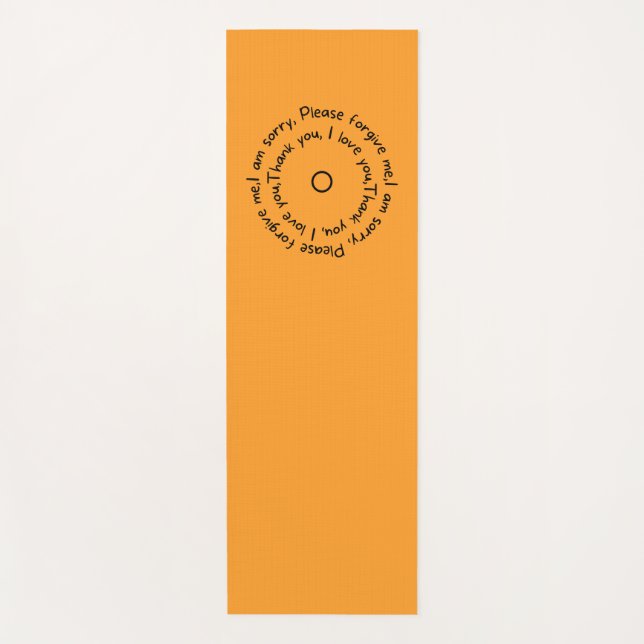 Tapete De Yoga Reflexões Ho'oponopono (Frente)