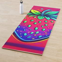 Tapete De Yoga Refrigerante de Morango Neon