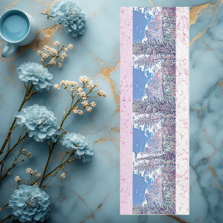 Tapete De Yoga Retretação da Meditação de Neve Branca no Céu Azul