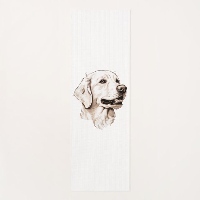 Tapete De Yoga Retriever de ouro 2 (Frente)