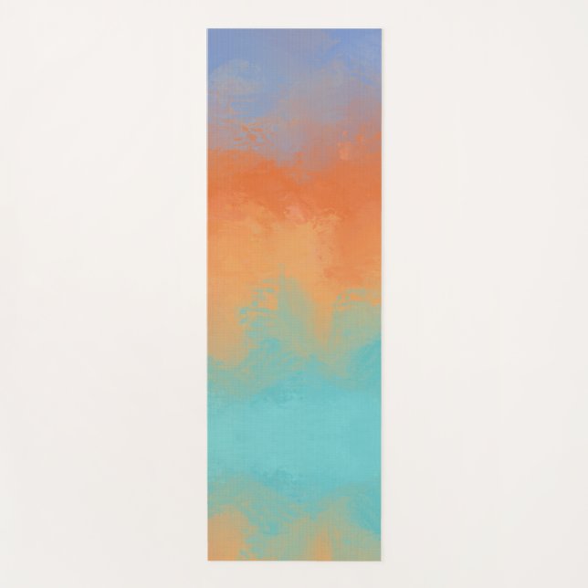 Tapete De Yoga Retro Sunset  (Frente)