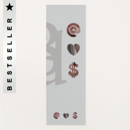 Tapete De Yoga RICH Yoga Mat Abstrato Art Cinza Black Powdery