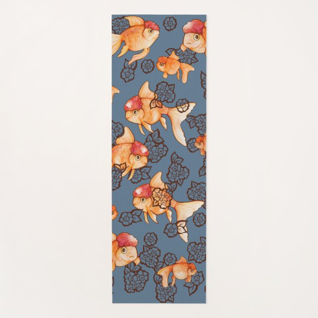 Tapete De Yoga Rico Oranda Goldfish (Frente)