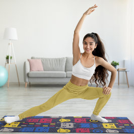 Tapete De Yoga robôs de desenho animado