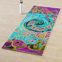 Rolha de Abstrato com Retro Líquido Azul-Aqua Azul