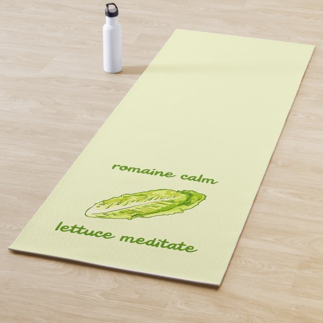 Tapete De Yoga "Romaine Calm - Meditação de Alface" (In Situ)
