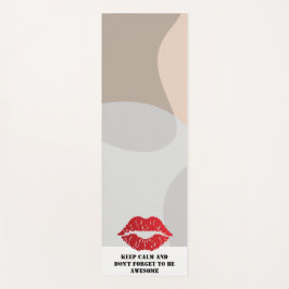Tapete De Yoga Romantic chic luxe red lips