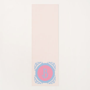 Tapete De Yoga Rosa e azul personalizados