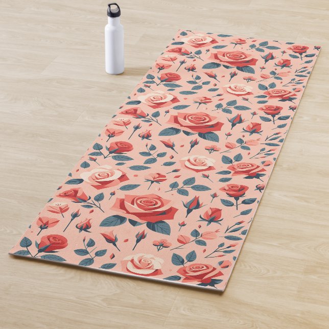 Tapete De Yoga Rosa Rhapsody Pattern (In Situ)